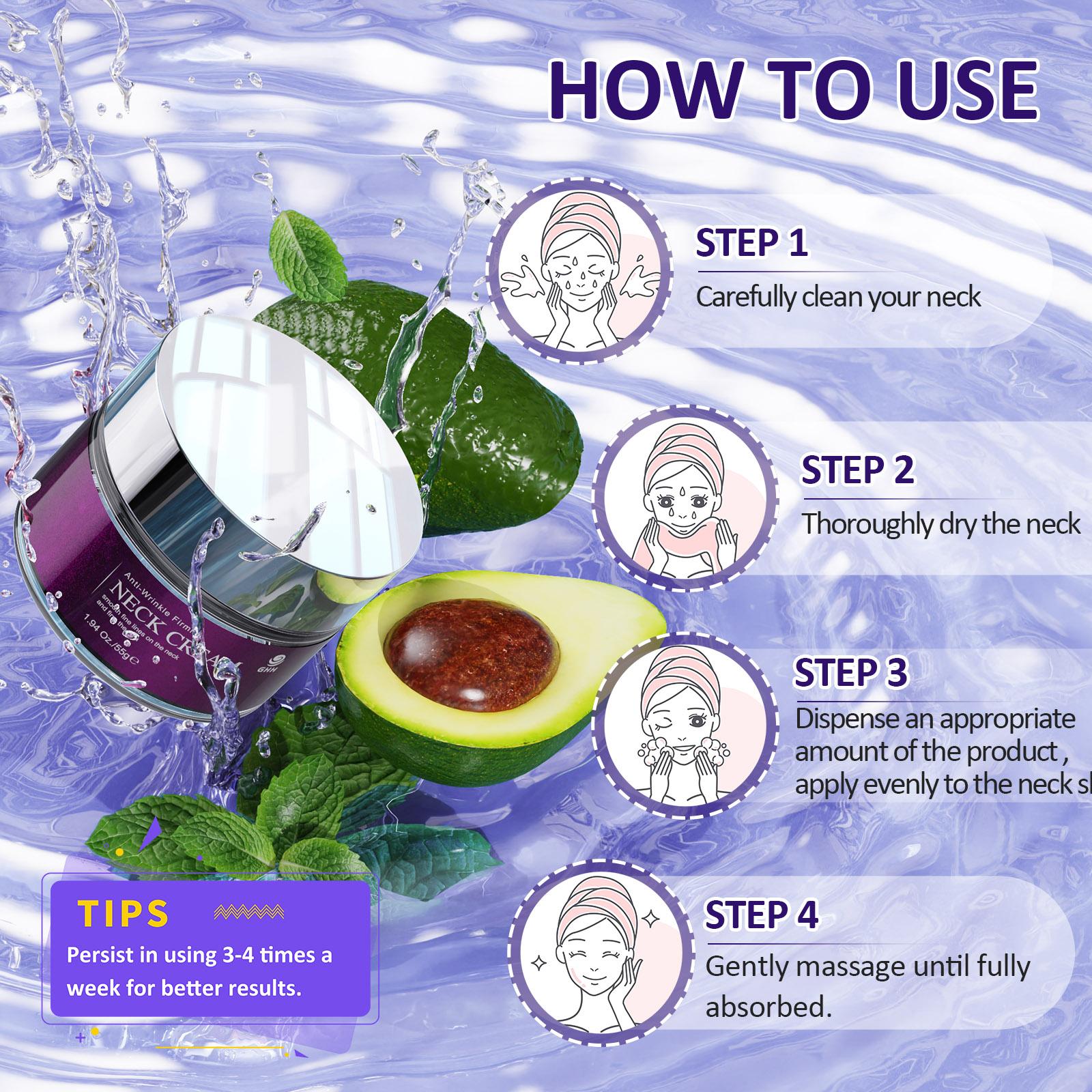 Neck Cream - Tightening and Boosting Tightening Neck Cream, Suitable for Crepey Skin Body Care Moisturizing