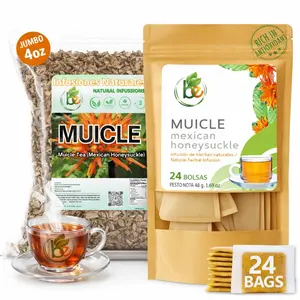 Muicle (Mexican Honeysuckle) Herbal Tea Combo Value Pack - 4 oz Loose Leaf + 24 Tea Bags - Authentic 100% Natural Mexican Infusion - Caffeine-Free, Vegan & Non-GMO - Traditional Premium Balance - by BEXPERTSUSA