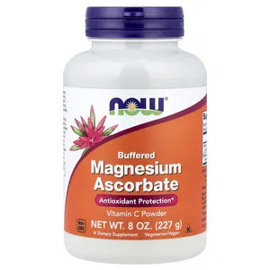 NOW Foods Buffered Magnesium Ascorbate, Vitamin C Powder, 8 oz (227 g)