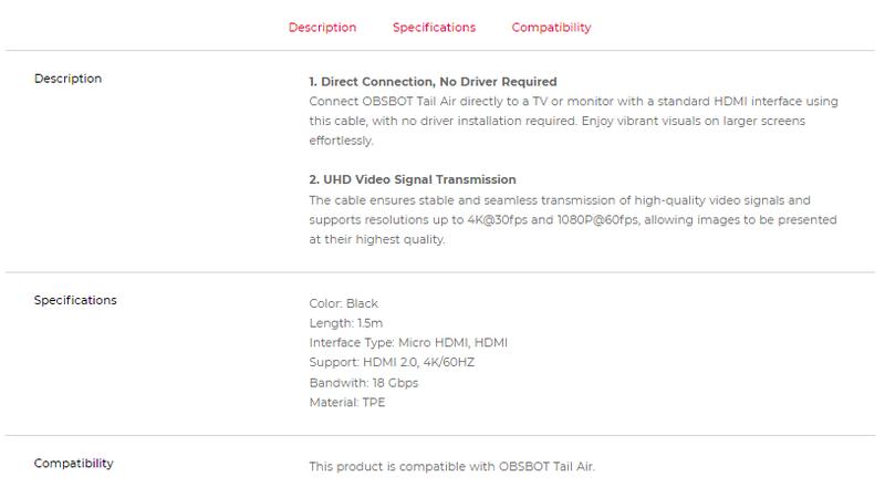 Micro HDMI to HDMI Cable for camera Accessories