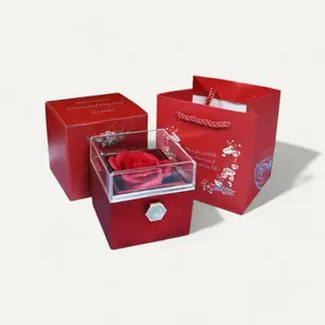 Limited Edition 2026 Premium Valetine's Box with Forever Rose & Bag