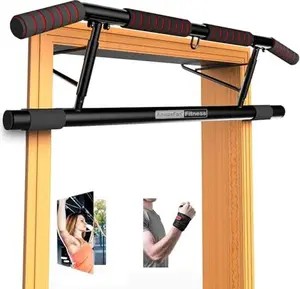Pull Up Bar Doorway with Ergonomic Grip - Fitness Chin-Up Frame for Home Gym Exercise - Multi-Angle Grip