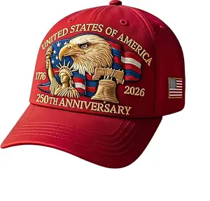 250th Anniversary USA Patriotic Hat, Bald Eagle Embroidery Baseball Cap, American Pride Liberty Eagle Hat