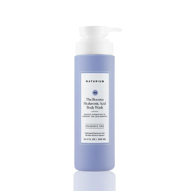 Naturium The Booster Hyaluronic Acid Body Wash (500ml) - Fragrance Free, Hydrating Gel Cleanser to Support Skin's Moisture Barrier