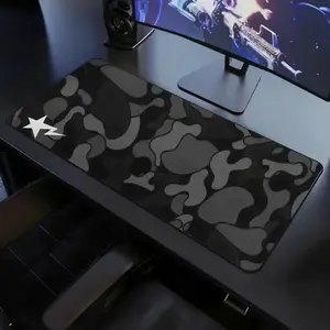 Black Camo Extra Large Hypebeast Desk Mat Keyboard Mouse Pad | E-Sports Desk Mat | Desk Decor for Gamers | Boys' Rooms Gift large mousepad