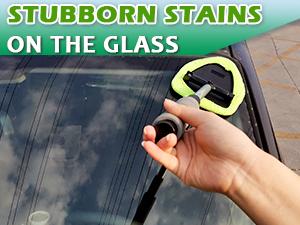 Windshield Cleaner Tool – Car Interior Window Cleaning Kit with Extendable Handle & 4 Microfiber Pads, Auto Wiper Inside Windshield Brush for Car & Home Windows