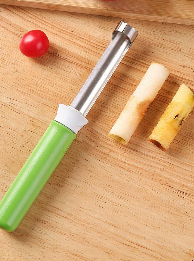 Kitchen Essential: 2-in-1 Stainless Steel Corer Peeler with Telescopic Grip | Works for Apples, Pears, Potatoes & More
