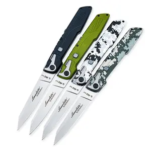 Colt II Button Folding Knife, 4 Styles, 440C Blade, Nylon Wave Fiber Handle, Camping/Outdoor EDC Pocket Tool