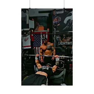 Tren Twins Fitness Influencer Poster, Gym Wall Art, Workout Motivation Decor, Matte Vertical Print, Tren Twins, Health Inspiration