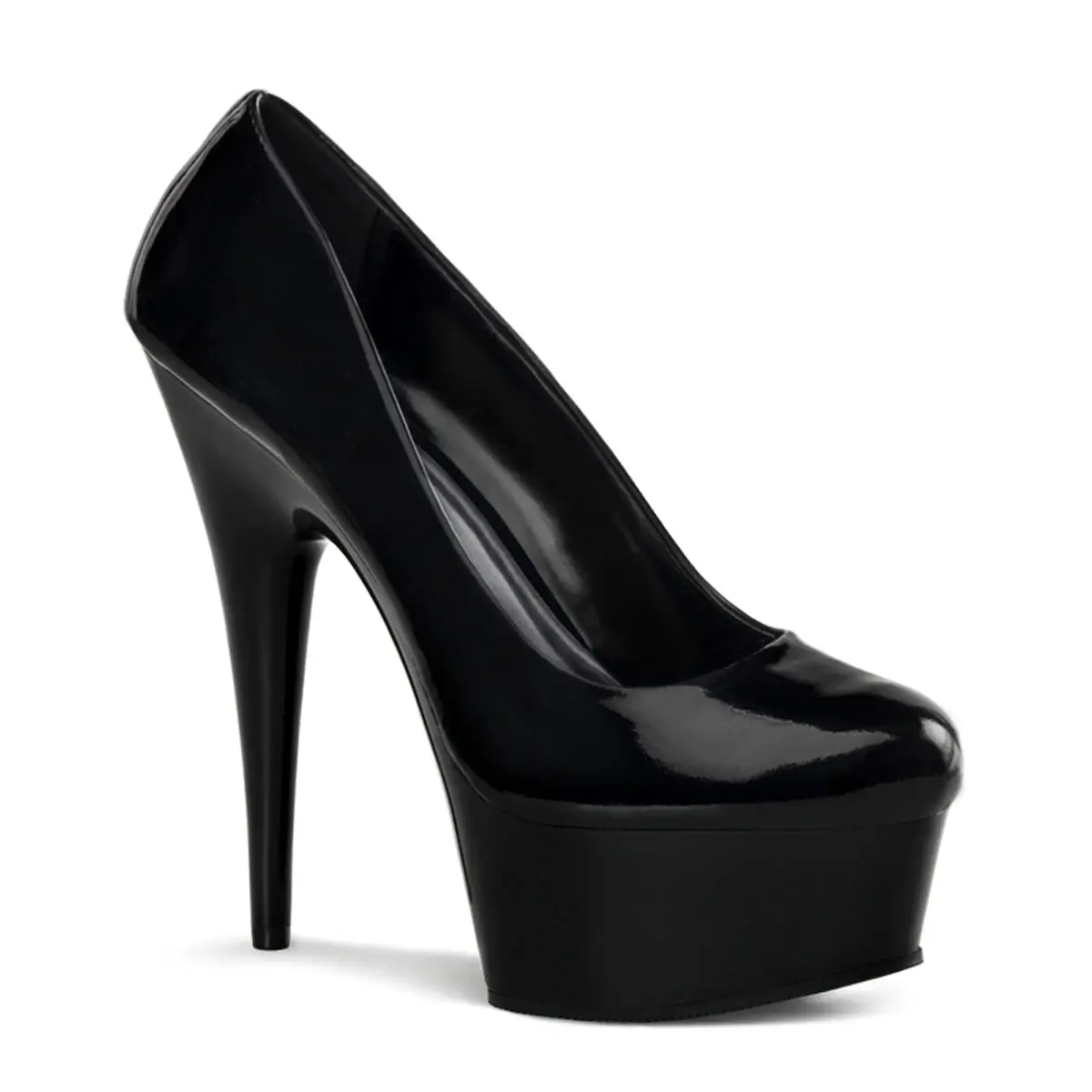 Pleaser Delight-685 Women's Classic Dress Pumps, Chic Stiletto Heels with a 6-Inch Heel and Platform Sole, Pleaser Heels