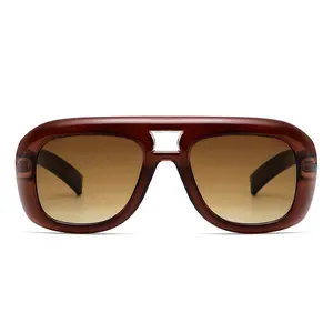 SOJOS Retro Oversized Aviator Sunglasses for Women Men,Trendy Vintage Square Aviators 90s Sun Glasses