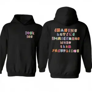 Unisex Hoodie — Imagine Hating Immigrants, Protect Immigrants, Abolish Ice Shirt, Chinga La Migra, Fdt Liberal Protest, Sweater Pullover Tee