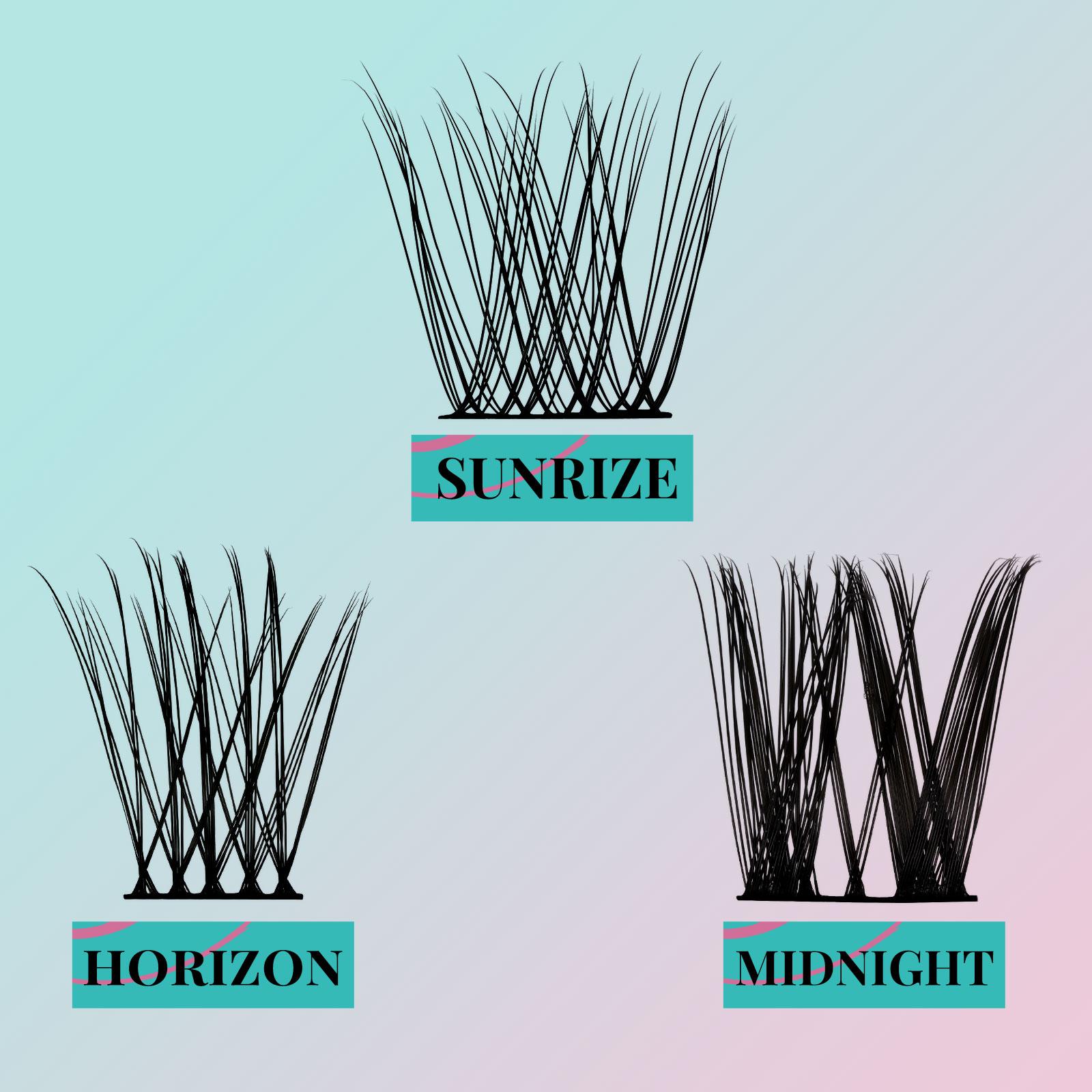 AMZGIRL LASH 84PCS Diy Lash Extension Kit Prism Eyelashes Makeup Cosmetic