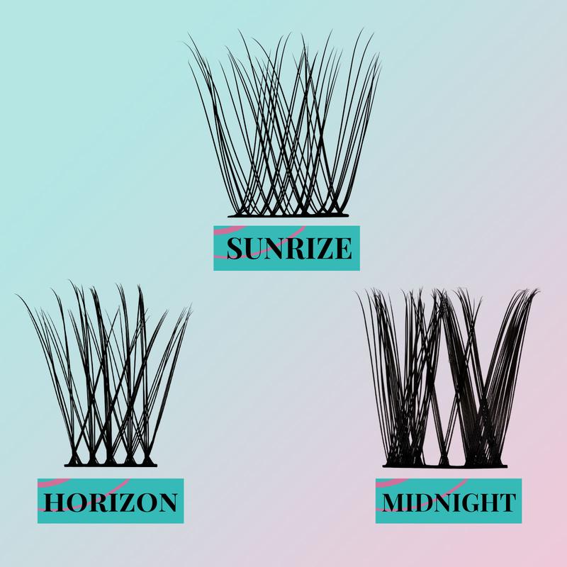 AMZGIRL LASH 84PCS Diy Lash Extension Kit Prism Eyelashes Makeup Cosmetic