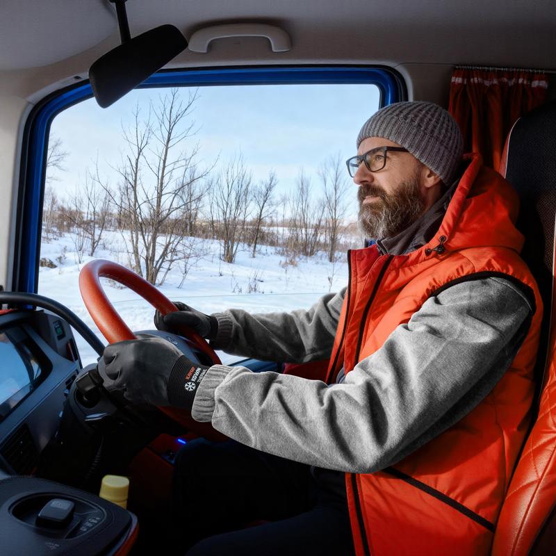 KAYGO KG160W Multi-Scene Non-Slip Winter Gloves (0°C~-5°C)｜For Work, Home Tasks, Camping, Snow Shoveling & Commuting｜Designed for Workers, Drivers, Campers & Commuters ｜Wrist Area Not Waterproof(No Touchscreen)