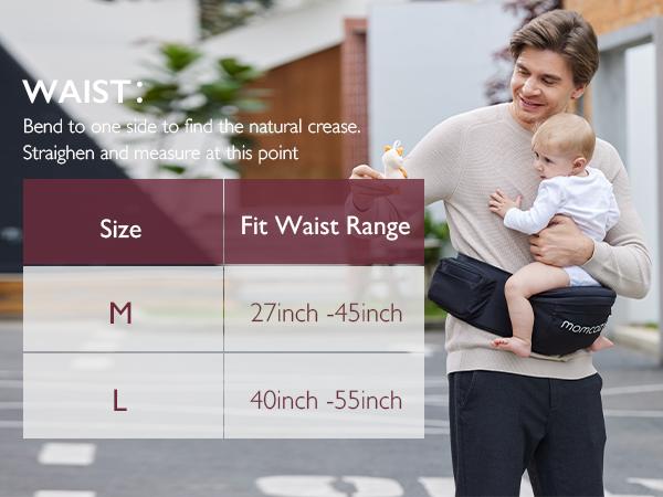Momcozy Hip Seat Baby Carrier, Adjustable Ergonomic Carrier with Various Pockets for Newborns & Toddlers up to 45lbs Portable Mother Mom Gift Convenient Travel Gifts wild  bird back baby baby carriers Ergonomic Baby Carrier with Hip Seat