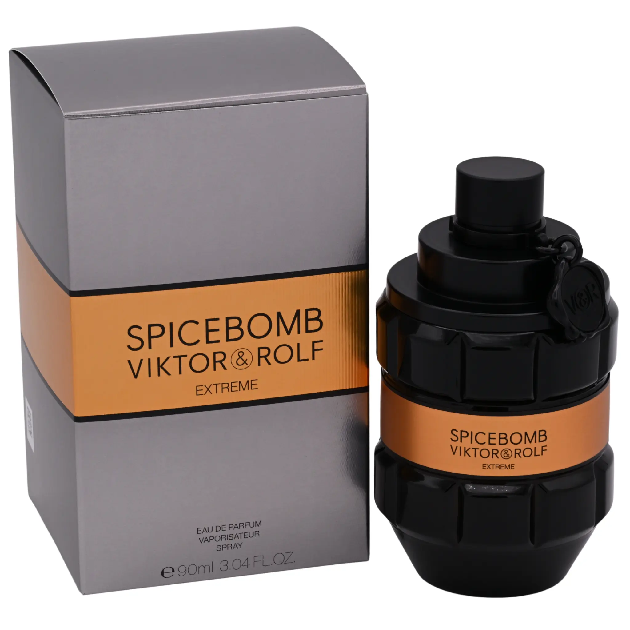 Viktor & Rolf Spicebomb Extreme Oriental Spicy Scent EDP Spray Cologne for Men, 3.0 oz Vanille Fragrance, New Packaged Men's Fragrance in Box, Intense Scent, Liquid Edp Fragrance