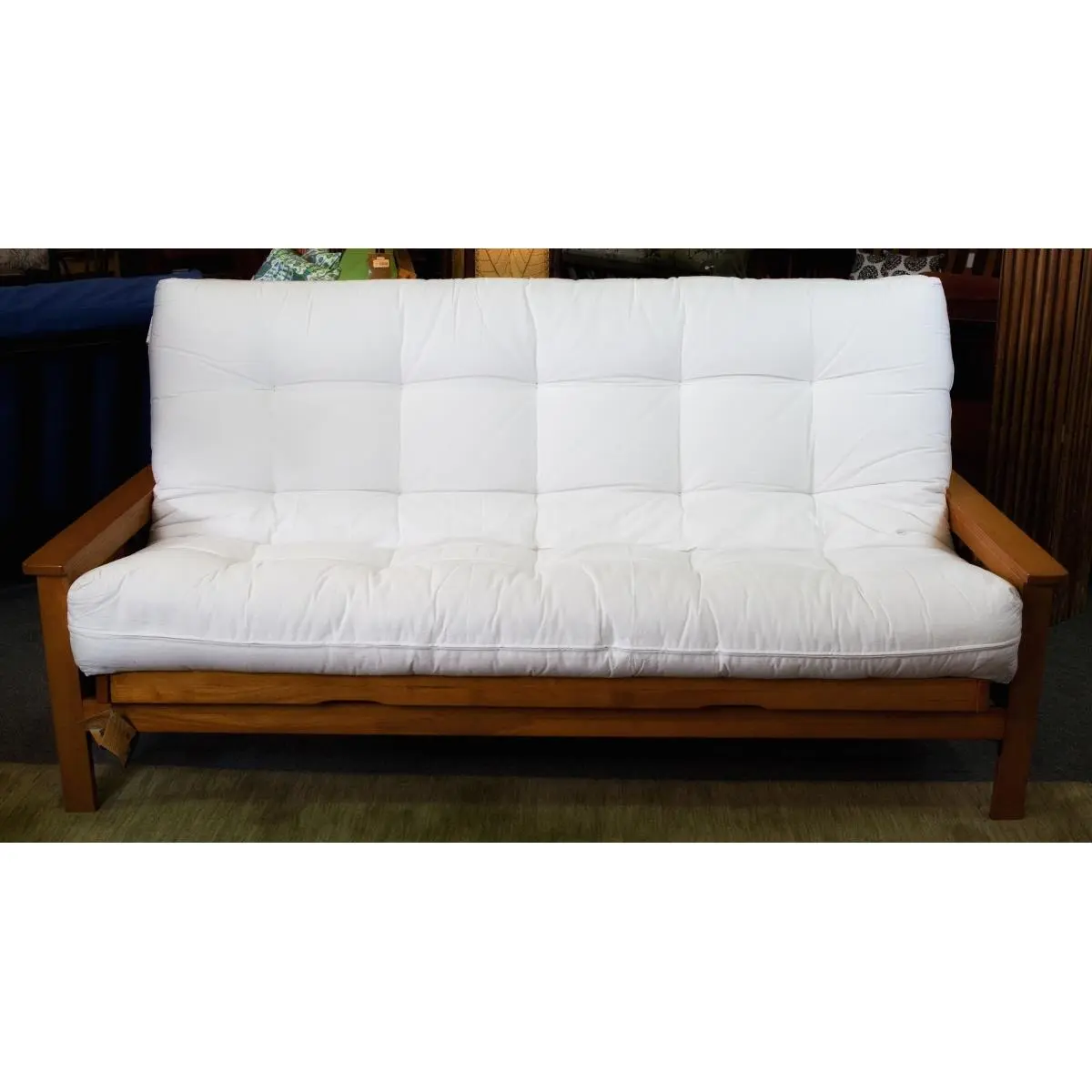 Naturally Sleeping  6 in. Twin Size All Cotton Futon Mattress - Mattress Only