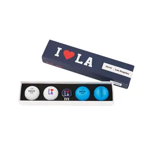 Volvik State & City Golf Ball Gift Set With Ball Marker 3-Pack Matte Finish Ionomer Cover 322 Dimple Pattern Gifts for Golfers