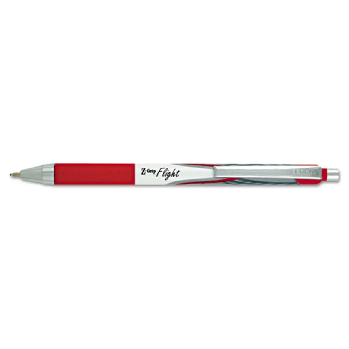Zebra Z-Grip Flight Retractable Ballpoint Pens with Refills, 1.2mm Bold Point, Low-Viscosity Ink for Bold Writing, Smooth Rubber Grip, Sturdy Metal Components, Retractable Design, All Seasons Office Writing Tool, None