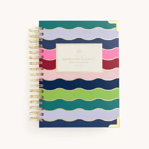 2026 Spiral Daily Simplified Planner - Rainbow Row