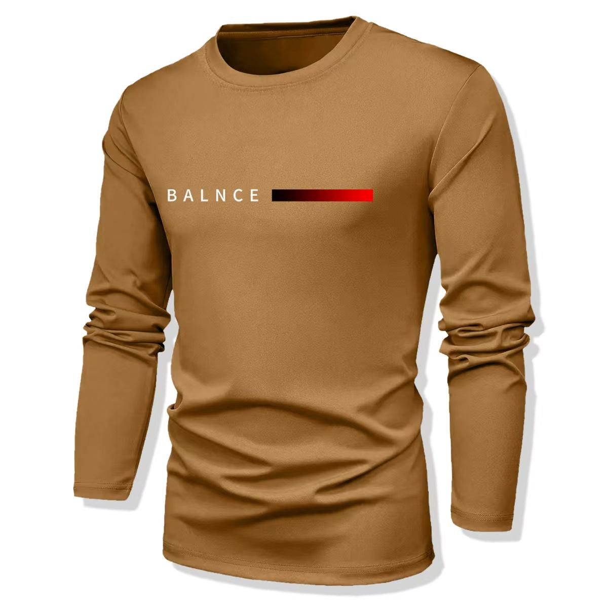 Men's Long Sleeve T-Shirt Quick Dry Fitness Moisture Wicking Fabric Multiple Colors Training Running Casual Breathable Sports Top Crew Neck Stretch