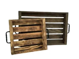 Wood Serving Tray with Handles – Amish Handmade
