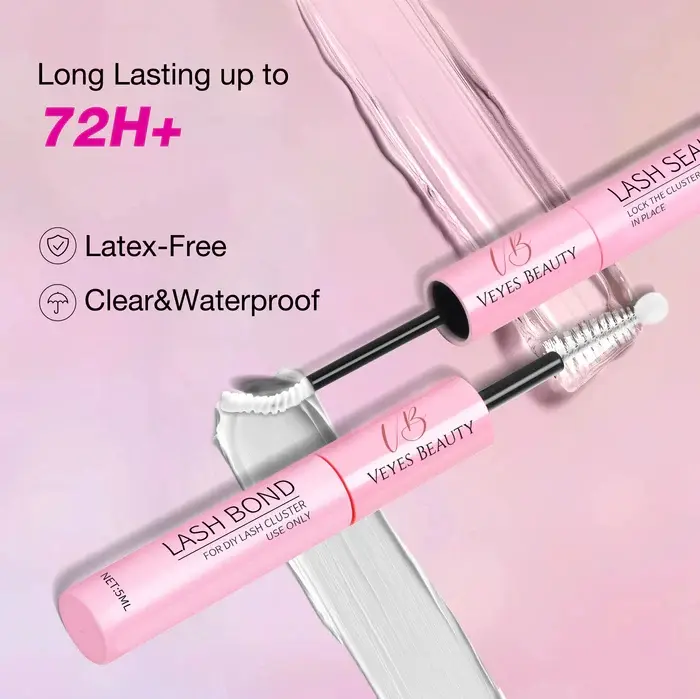 Product Introduction of VEYESBEAUTY Lash Bond & Seal - White 10ml for DIY Eyelash Long-Lasting Extensions Glue Makeup Cosmetic 4