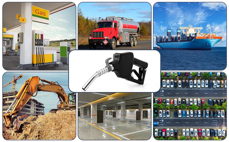 【GARVEE】Automatic Fuel Nozzle with 3/4 Inch NPT Inlet and 13/16 Inch Spout, Available in 11 or 16 GPM, Features Auto Shut Off, Aluminum & PVC Handle, 360° Swivel for Gasoline, Diesel, Biodiesel, and Kerosene 【GARVEE】Automatic Fuel Nozzle with 3/4 Inch NPT Inlet and 13/16 Inch Spout, Available in 11 or 16 GPM, Features Auto Shut Off, Aluminum & PVC Handle, 360° Swivel for Gasoline, Diesel, Biodiesel, and Kerosene