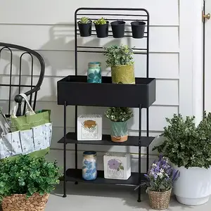 Balcony Garden Setup Made Easy  Black Metal Planter