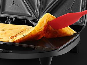 OSTBA Sandwich Maker, Toaster & Electric Panini Press with Non-Stick Plates, LED Indicator Lights, Cool Touch Handle, Black Kitchen Appliances Universal Griddle