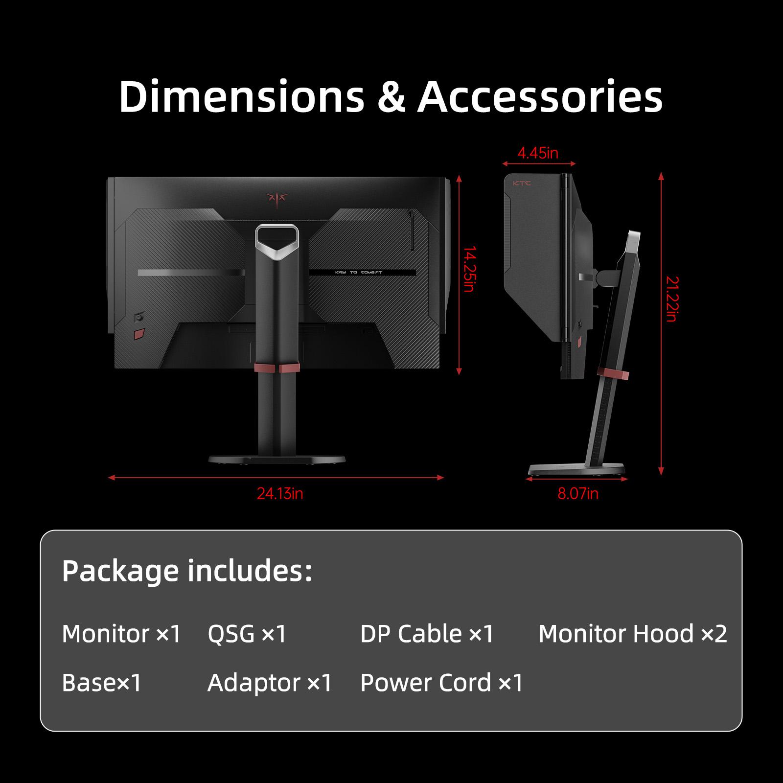 KTC 27" 2K 200Hz 27M1 Monitor, 2560x1440P OC 210Hz Fast IPS Gaming with Shielding Hood Dual 2W Speakers VESA Mount Tilt Swivel Pivot Height Adjustment 3-Year Warranty KTC 27" 2K 200Hz 27M1 Monitor, 2560x1440P OC 210Hz Fast IPS Gaming with Shielding Hood Dual 2W Speakers VESA Mount Tilt Swivel Pivot Height Adjustment 3-Year Warranty