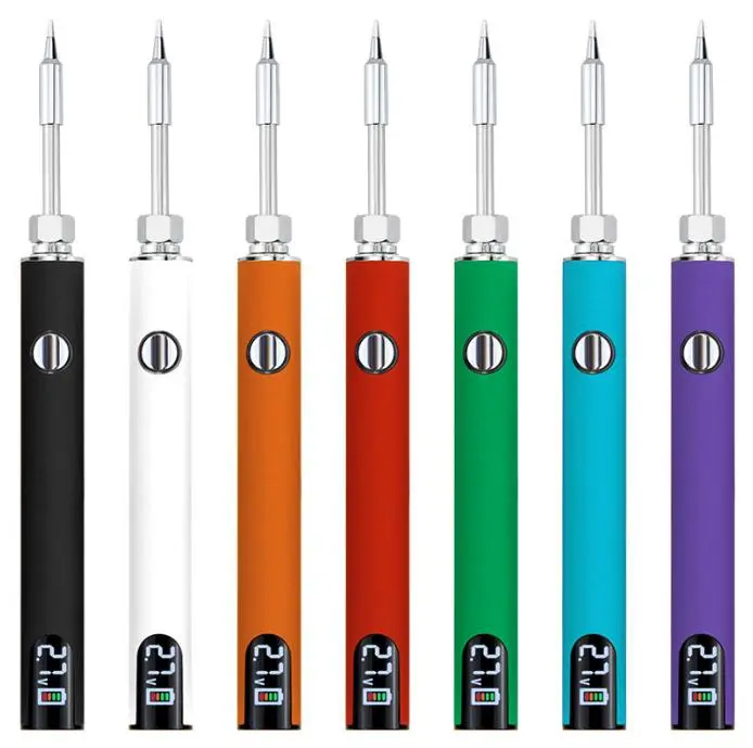 510 Portable USB Soldering Iron - 650mAh Rechargeable Digital Display Welding Pen, Adjustable Temp, Tools and Gadgets, Gadgets for Electronics Repair, Single Unit Professional Soldering Tool