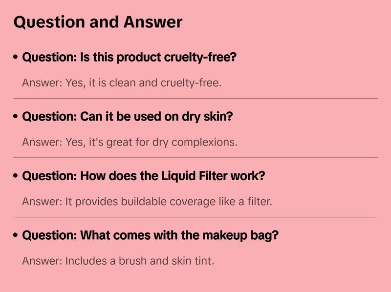 Summer Skin Bundle | Liquid Filter, Smoothing Filter Brush, Luminous Undereye Corrector, and Quilted Pink Makeup Bag