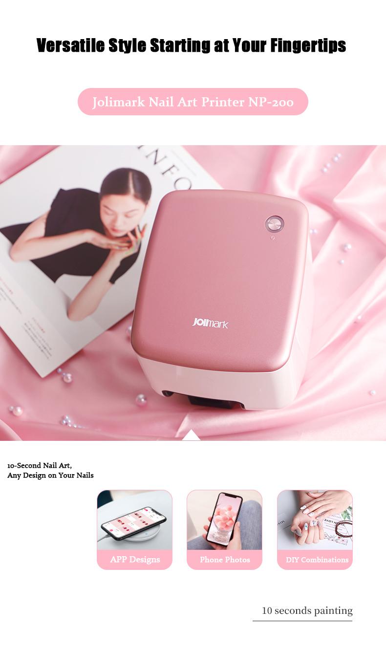 Nail Printer Nail Art Machine Portable 3D Digital Printer for Nail Art DIY Control Through Mobile App with 1000+ Designs & 10s Fast Printing for Beauty Personal Care