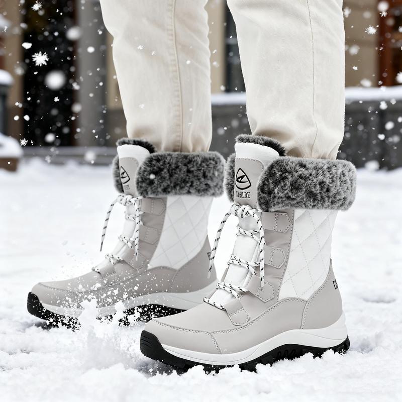 Women's Waterproof and Non-Slip Winter Boots | Thickened heat-locking core, all-around waterproof barrier, creating a winter walking fortress.