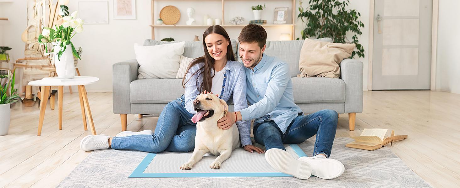 Puppy Pads Dogs Training Pads, Ultra Absorbent Leak-Proof Quick-Drying Pet Pee Pads for Extra Large Dogs Indoor Use dog  pads