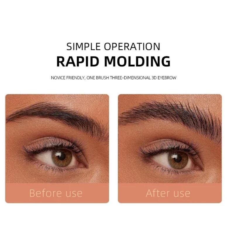 6 Color Wild Eyebrow Styling Cream Eyebrow Shaping Gel Soap Wax Clear Eyebrow Cream Tint Brow Lift With Brush