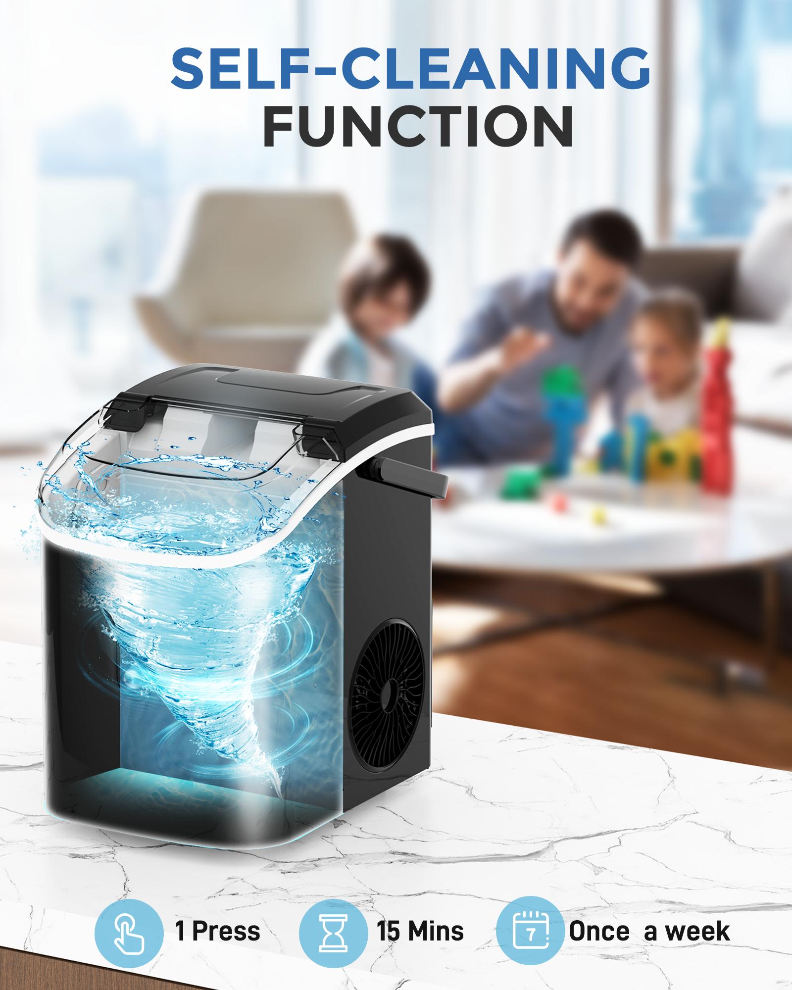 ecozy Countertop Sonic Nugget Ice Maker 33 lbs Daily Output,Self-Cleaning,Stainless Steel, Icemakermachine ecozy Countertop Sonic Nugget Ice Maker 33 lbs Daily Output,Self-Cleaning,Stainless Steel, Icemakermachine