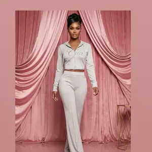 I AM GIA Iconic Velour/Jersey Sweatsuit Set