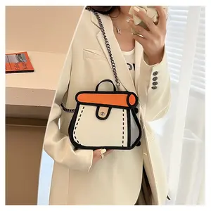 Cartoon Crossbody Bag, Fun Novelty Cross Body Bags for Women, Carries Essentials for Daily and Travel