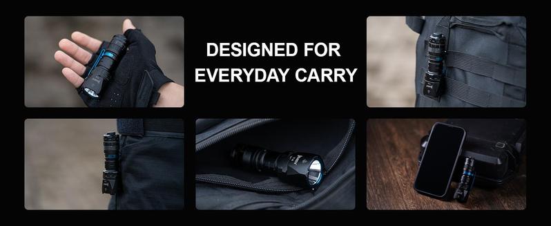 Wuben T4 Rechargeable EDC Outdoor Flashlight - 850 Lumens, 3 Modes, Waterproof, Tactical Aluminum Torch for Security, Emergency, Hiking - Lighting