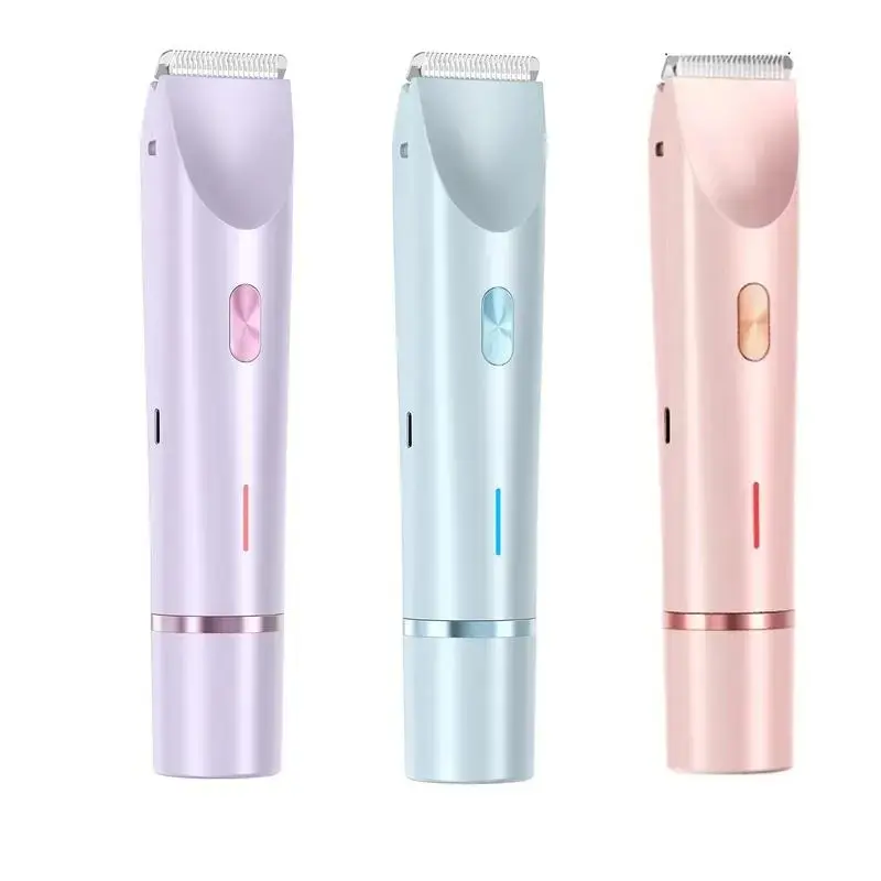 【Mid-Year Deals】Women's Rechargeable 2-in-1 Electric Bikini Trimmer - Waterproof USB Cordless Shaver, Face Razor, Underarm & Leg Hair Removal Tool (Party Gift for Home & Festive Supplies)