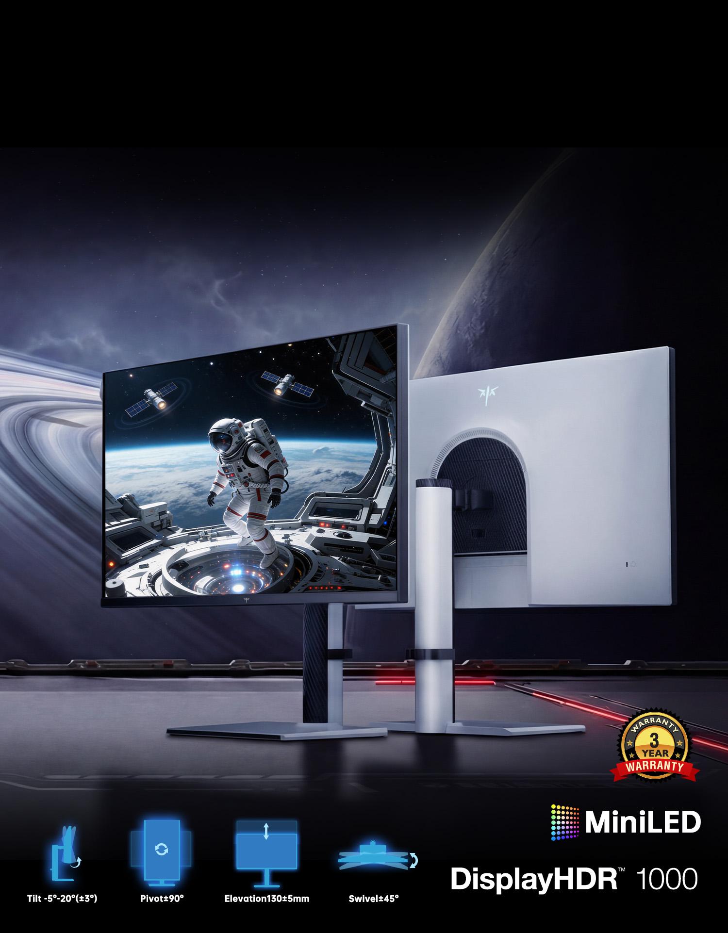 KTC Mini LED 27" 200Hz 2K HDR1000 Gaming Monitor | M27T6S KTC Mini LED 27" 200Hz 2K HDR1000 Gaming Monitor | M27T6S