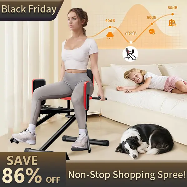 2-in-1 Hip Abductor-Adductor Machine for Home Gym - Adjustable Resistance Fitness Equipment, Lower Body Strength & Toning Glute Trainer for Hip Sculpting & Butt Lifting, Exercise Equipment