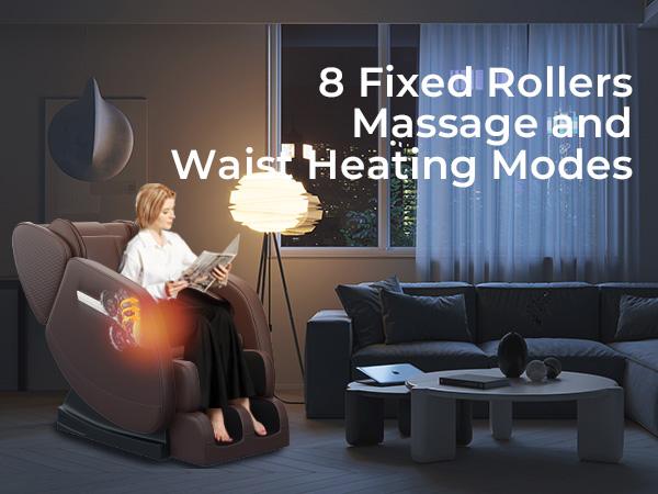 Real Relax MM350 brown massage chair zero gravity leg shiatsu massager for circulation and relaxation Comfort Massage recliner