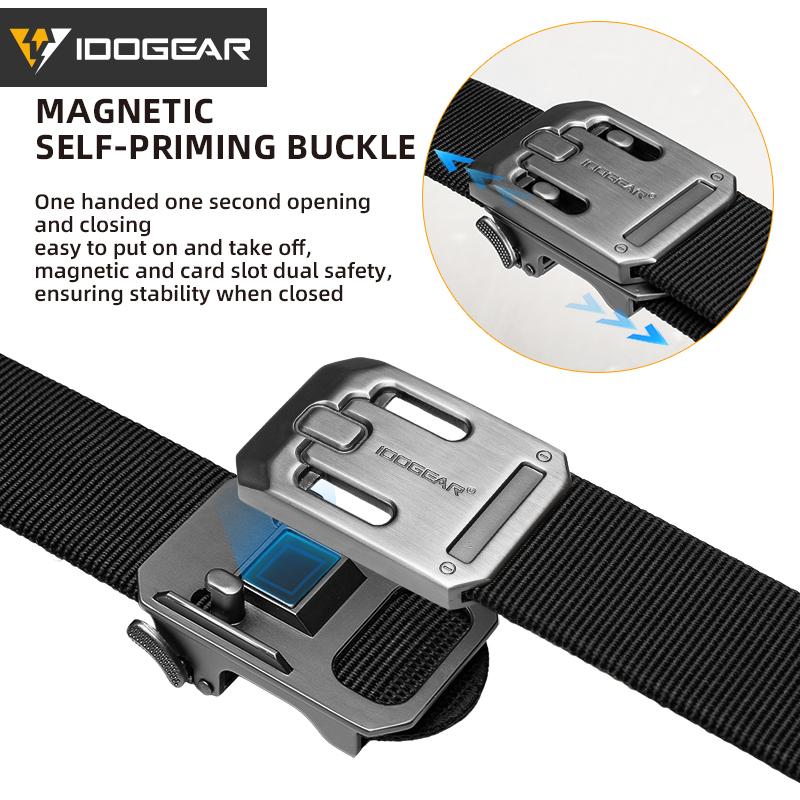 IDOGEAR Tactica 1.5" Nylon Durable Belt with Magnetic Buckle One-Hand Quick-Release Reinforced Steel CCW Belt 3446 SpringStatements IDOGEAR Tactica 1.5" Nylon Durable Belt with Magnetic Buckle One-Hand Quick-Release Reinforced Steel CCW Belt 3446 SpringStatements