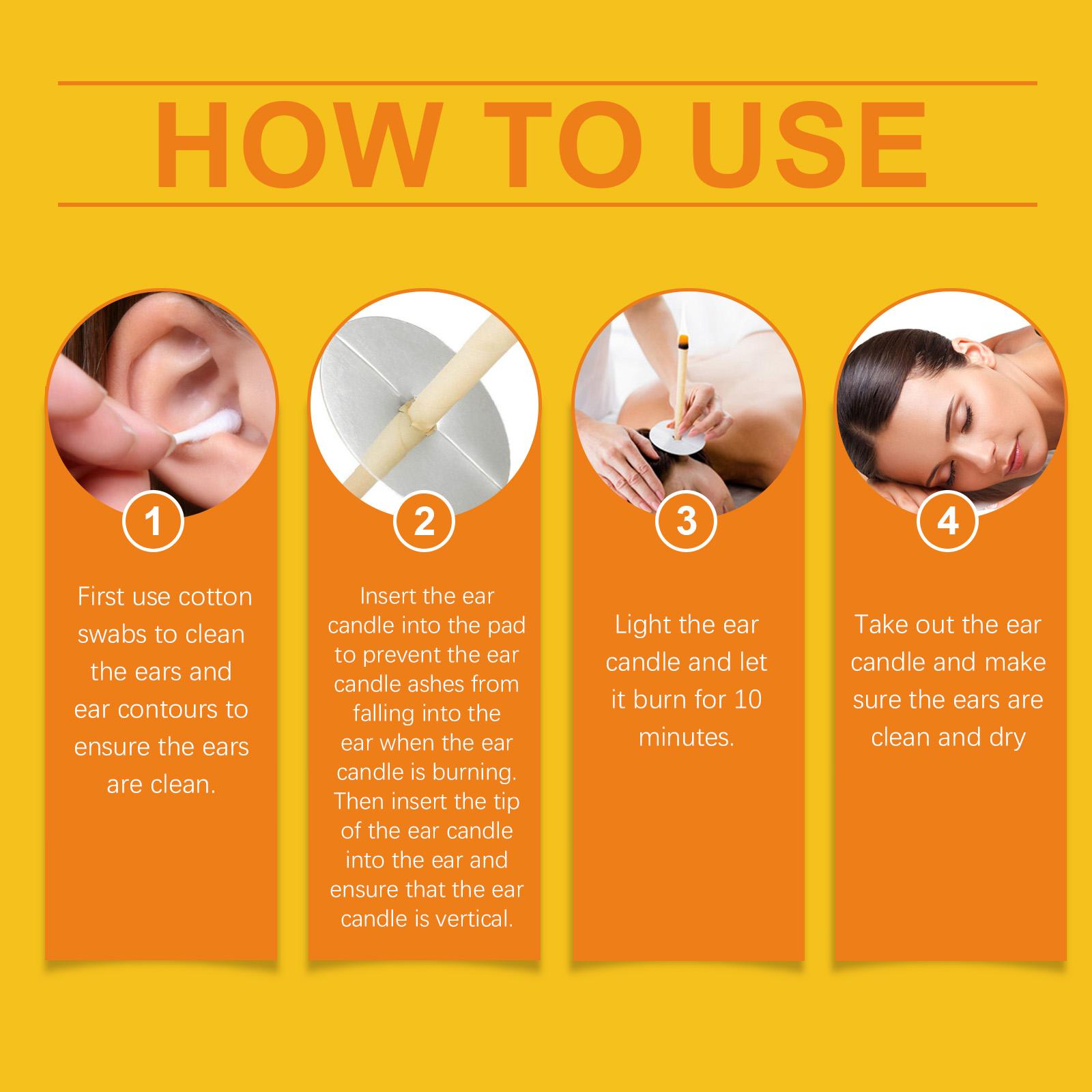 OUHOE Propolis Ear Candles – 10PCS Natural Beeswax Plug Candles for Ear Care, Relaxation & Stress Relief, Professional Spa-Grade Collection