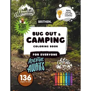 Camping & Bug Out Bag Coloring Book: 8.5” x 11” | Campgrounds, Outdoor Items, Adventure Supplies, and Emergency Preparedness Items, Illustrations To Color For All Ages Paperback – October 28, 2025