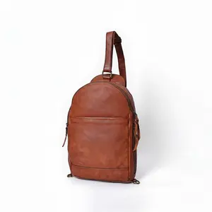 Spaghetti Western Sling Vintage Genuine Leather Women Bag Handbag Purse